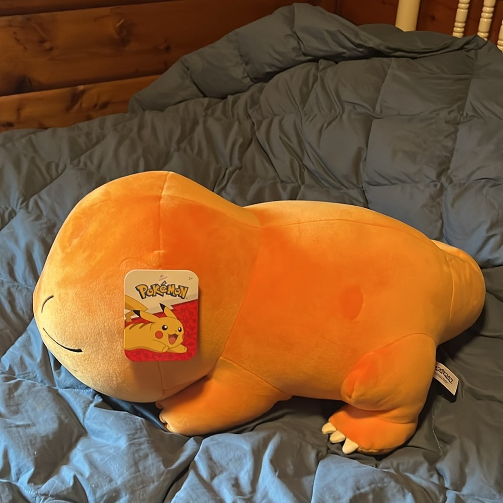 Charmander Pokémon 18 inch Sleeping Plushie - Picture 4 of 6